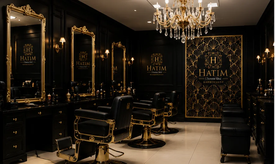 Intérieur du barbershop Hatim L'Homme Idéal